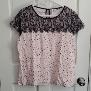 Elle Pink and Black Top